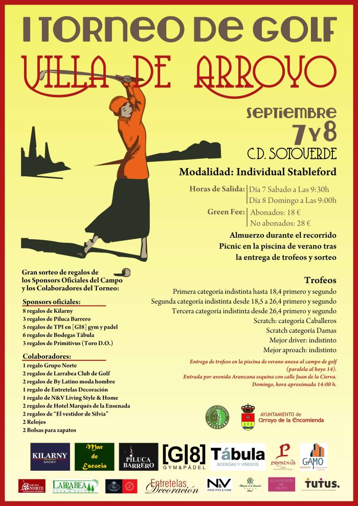 PRIMER TORNEO DE GOLF VILLA DE ARROYO EN SOTOVERDE
